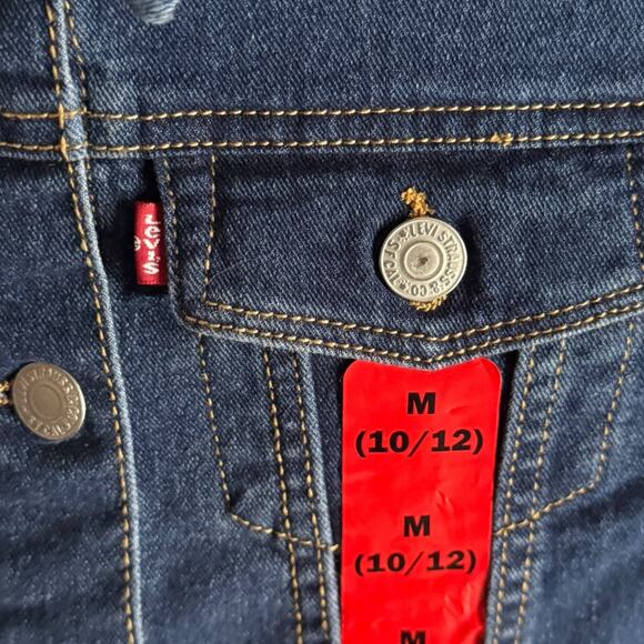 29. LEVI’S | NWT SIZE 10/12 Girls Jean JACKET ONLY - Picture 3 of 4